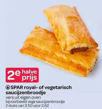 Spar Spar royal- of vegetarisch saucijzenbroodje aanbieding