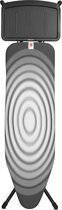 Bol.com Brabantia strijkplank b - met stoomunithouder - 124x38 cm - titan oval aanbieding