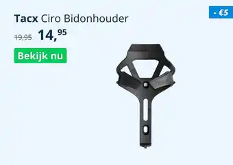 Mantel Tacx Ciro Bidonhouder aanbieding