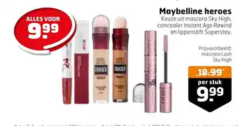 Trekpleister Maybelline heroes per stuk aanbieding