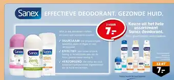 Trekpleister Keuze uit het hele assortiment Sanex deodorant aanbieding