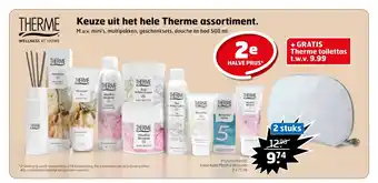 Trekpleister Keuze uit het hele Therme assortiment 2 stuks aanbieding