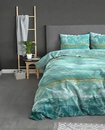 Dekbed-Discounter Zara - turquoise dekbedovertrek aanbieding