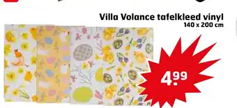 Trekpleister Villa Volance tafelkleed vinyl 140 x 200 cm aanbieding