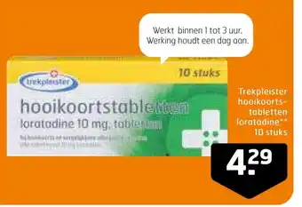 Trekpleister hooikoorts-tabletten loratadine 10 stuks aanbieding