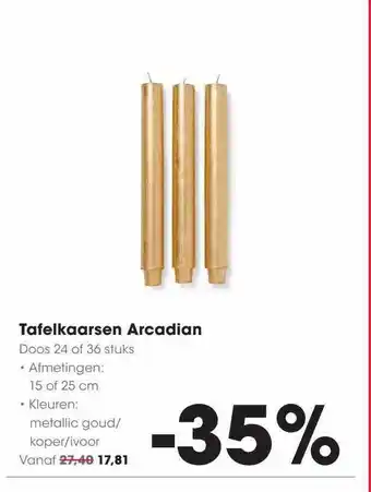 HANOS Tafelkaarsen arcadian aanbieding