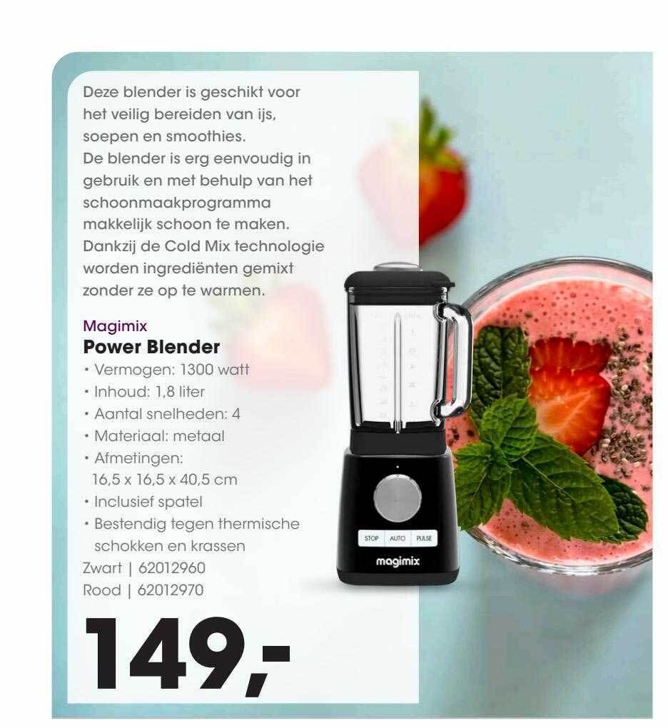 Magimix power blender aanbieding bij HANOS