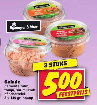 Nettorama Salade Gerookte Zalm, Tonijn, Surimi-Krab Of Scharrelei aanbieding