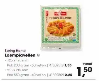 HANOS Spring home loempiavellen aanbieding