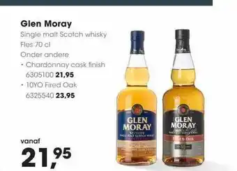 HANOS Glen moray single malt scotch whisky aanbieding