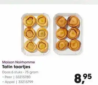 HANOS Maison noirhomme tatin taartjes aanbieding