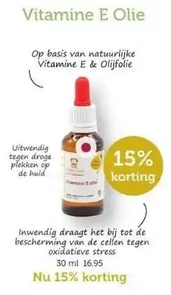 De Rode Pilaren Vitamine e olie aanbieding