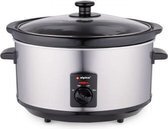 Bol.com Alpina slowcooker - 3.5 liter - keramische binnenpan - 3 warmtestanden - rvs aanbieding