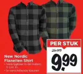 Vomar Voordeelmarkt New nordic flanellen shirt aanbieding