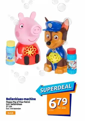 Action Bellenblaas-machine aanbieding