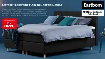 Tilders Meubelen Eastborn boxspring plain incl. topdekmatras aanbieding