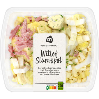 Albert Heijn Ah verse stamppot witlof ham kaas aanbieding