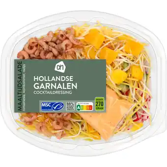 Albert Heijn Ah maaltijdsalade hollandse garnalen aanbieding