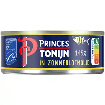 Albert Heijn Princes tonijnstukken in zonnebloemolie aanbieding