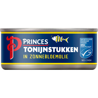 Albert Heijn Princes tonijnstukken in zonnebloemolie aanbieding