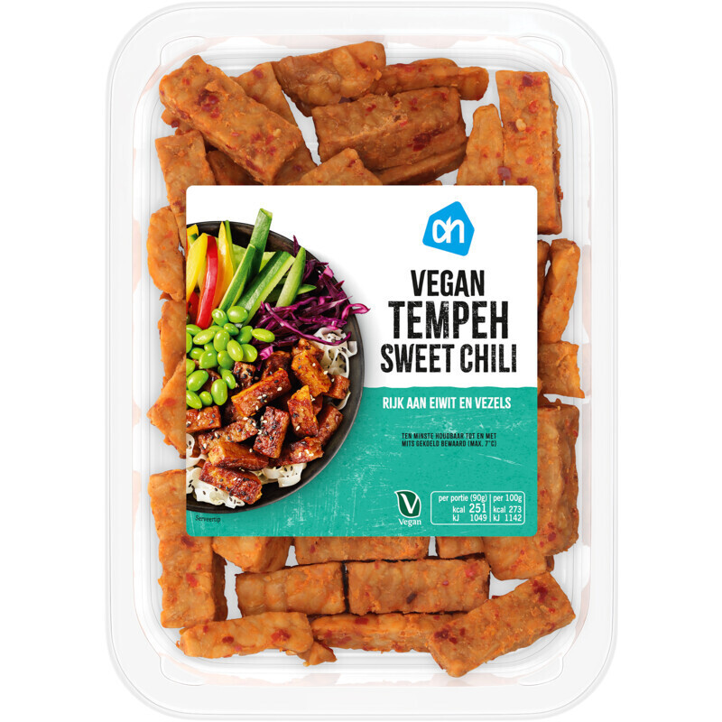 Ah vegan tempeh sweet chili aanbieding bij Albert Heijn