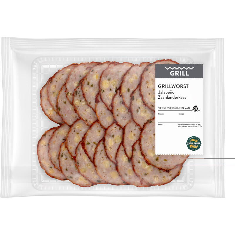 Ah grillworst zaanlander jalapeno aanbieding bij Albert Heijn