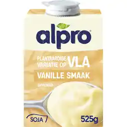 Albert Heijn Alpro plantaardige variatie op vla vanille aanbieding