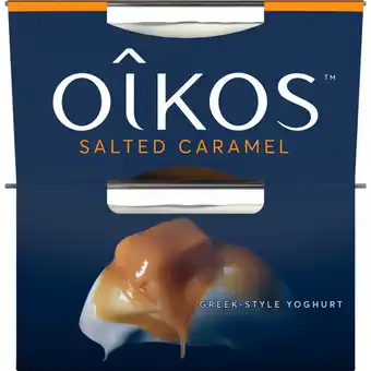 Albert Heijn Oikos griekse stijl yoghurt salted caramel aanbieding