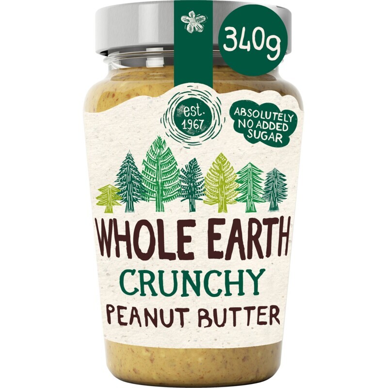 Whole earth crunchy peanut butter aanbieding bij Albert Heijn