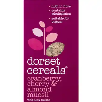 Albert Heijn Dorset muesli cranberry cherry & almond aanbieding