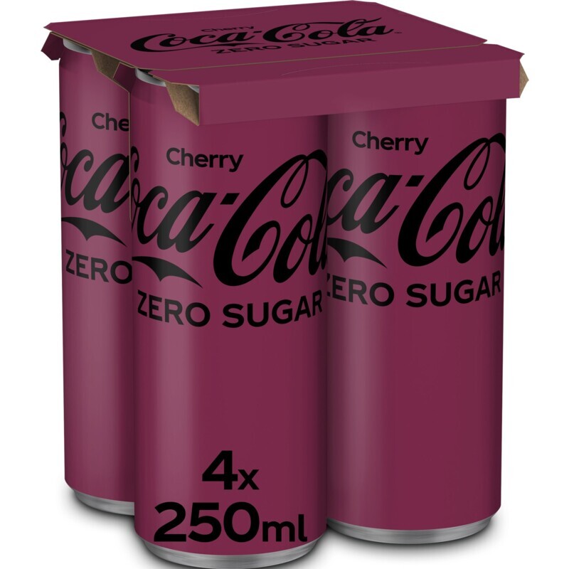 Albert Heijn Coca-cola zero cherry 4-pack aanbieding