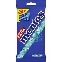 Albert Heijn Mentos gum breeze mint aanbieding