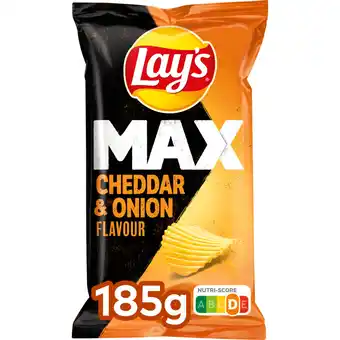 Albert Heijn Lay's max cheddar & onion flavour aanbieding