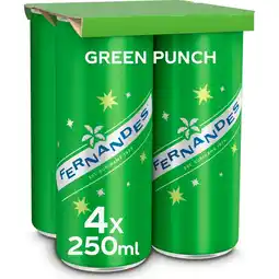 Albert Heijn Fernandes green punch 4-pack aanbieding