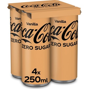 Albert Heijn Coca-cola zero vanilla 4-pack aanbieding