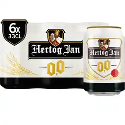 Albert Heijn Hertog jan 0.0 alcoholvrij bier 6-pack aanbieding