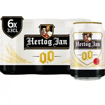 Albert Heijn Hertog jan 0.0 alcoholvrij bier 6-pack aanbieding