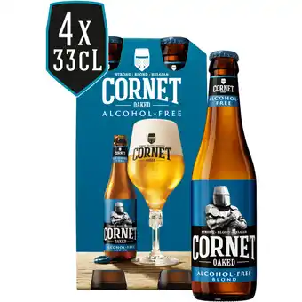 Albert Heijn Cornet oaked alcohol-free 4-pack aanbieding