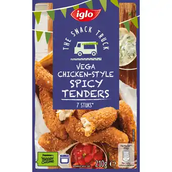 Albert Heijn Iglo snack truck vega chicken spicy tenders aanbieding