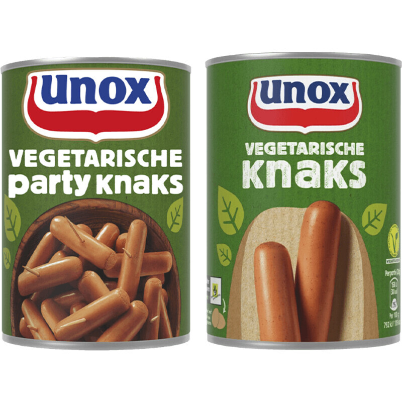 Albert Heijn Unox knaks vegetarisch aanbieding
