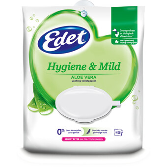 Albert Heijn Edet vochtig toiletpapier hygine & mild aanbieding