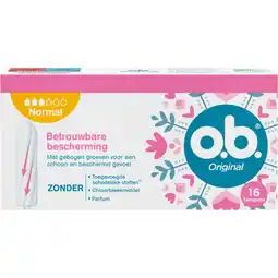 Albert Heijn O.b. original tampons normaal aanbieding