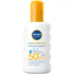Albert Heijn Nivea sun kids sensitive protect&play spf50 aanbieding