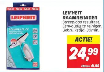 Dekamarkt Leifheit raamreiniger aanbieding