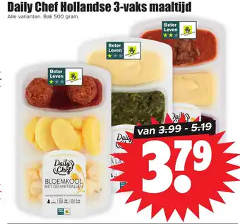 Dirk Daily chef hollandse 3-vaks maaltijd aanbieding