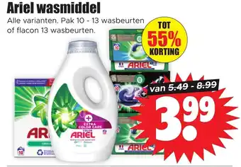 Dirk Ariel wasmiddel aanbieding