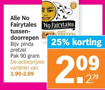 Albert Heijn Alle no fairytales tussen- doorrepen aanbieding