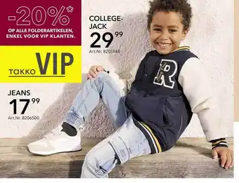 Takko fashion Collegejack aanbieding