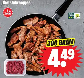 Dirk Biefstukreepjes 300g aanbieding