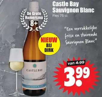 Dirk Castle bay sauvignon blanc 75cl aanbieding